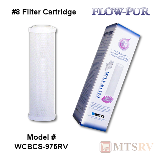 FLOWPUR 8 Replacement Water Filter Cartridge Watts RV Camper