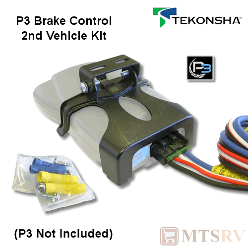 Tekonsha P3 2nd Vehicle Kit - Pocket Bracket Wiring Harness for P3