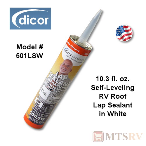 DICOR Lap Sealant 501LSW SelfLeveling for Horizontal WHITE 10.3