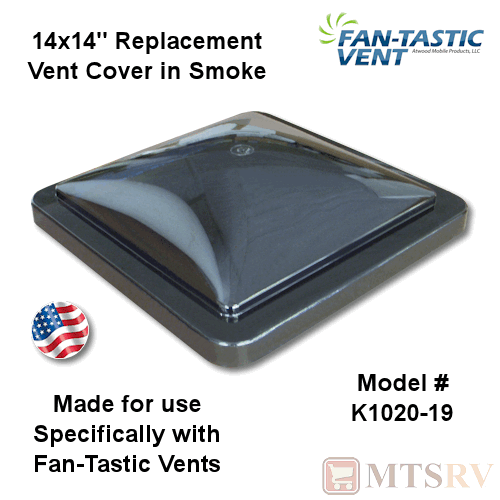 Ventmate 63118 Smoke Old Style Replacement Vent Lid 
