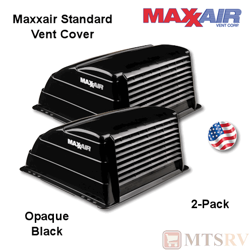 Maxxair STD Vent Cover 2PACK BLACK (Opaque) Maxx Max Air RV