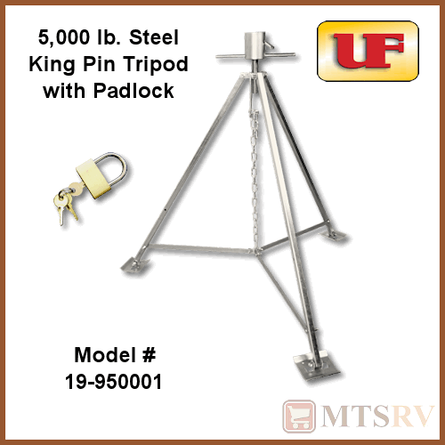 Exterior UltraFab 5,000 lb HD STEEL 5th Wheel King Pin Stabilizer